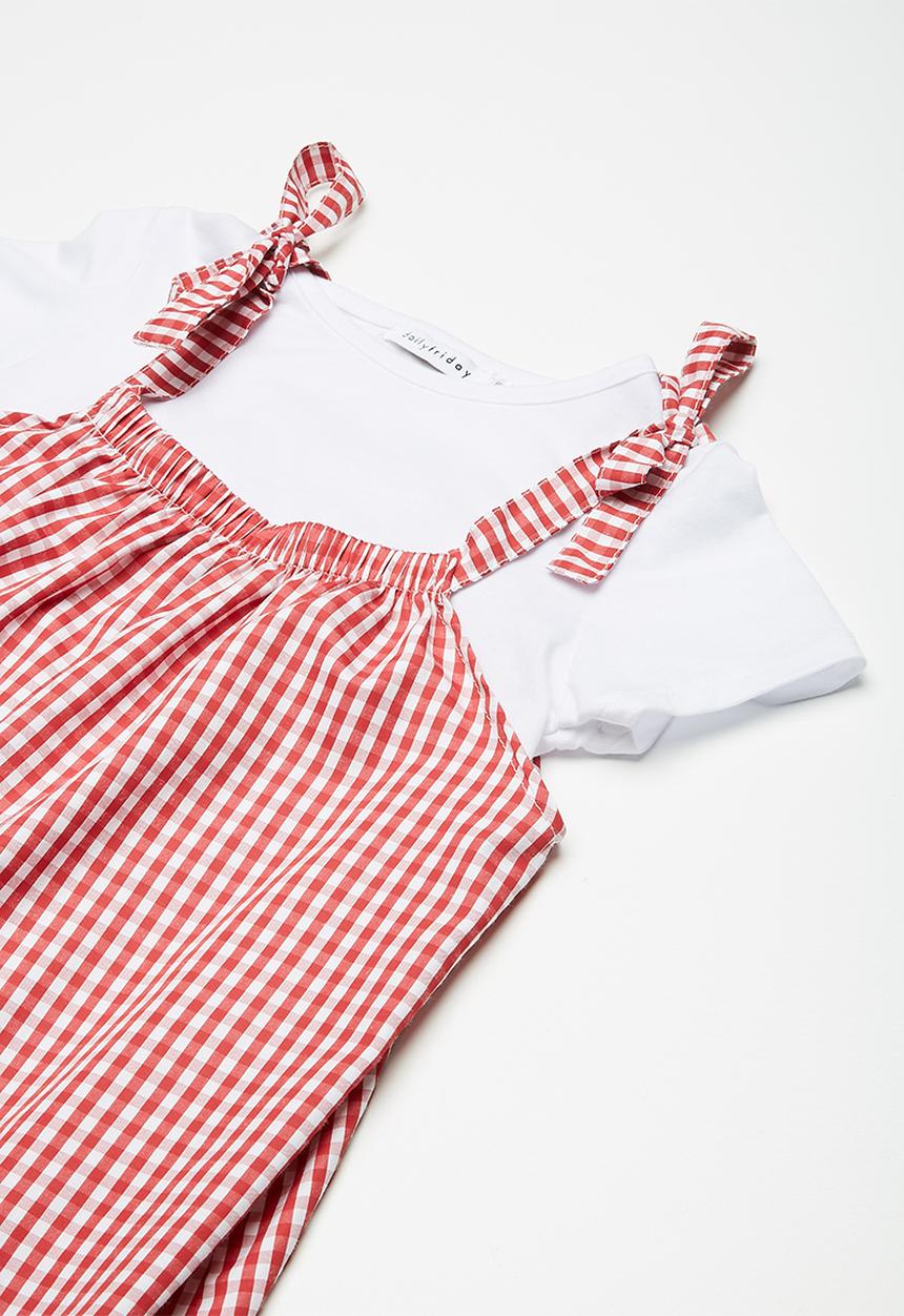 dailyfriday - Gingham dress - red & white 