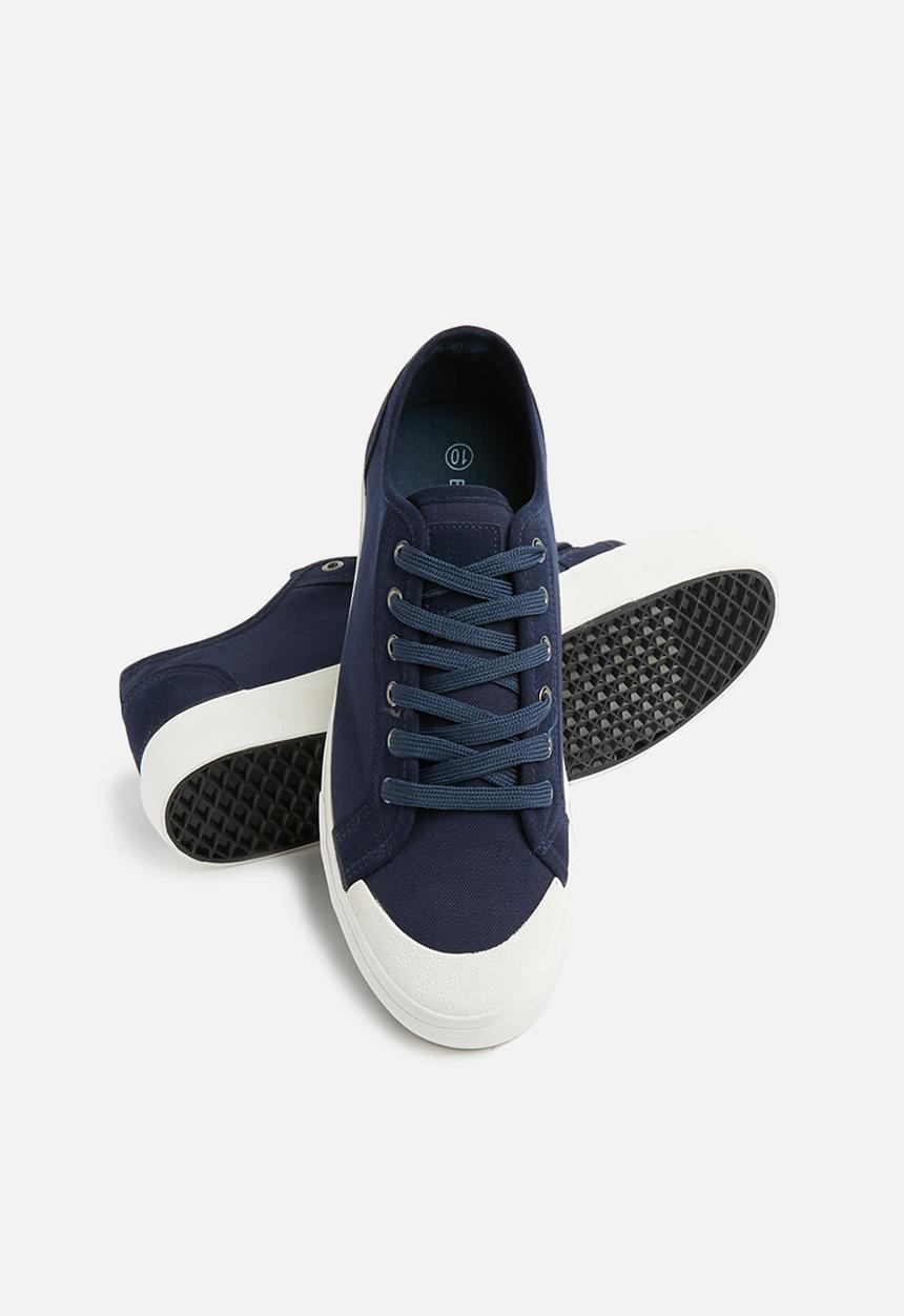 basicthread - Canvas  sneaker - navy