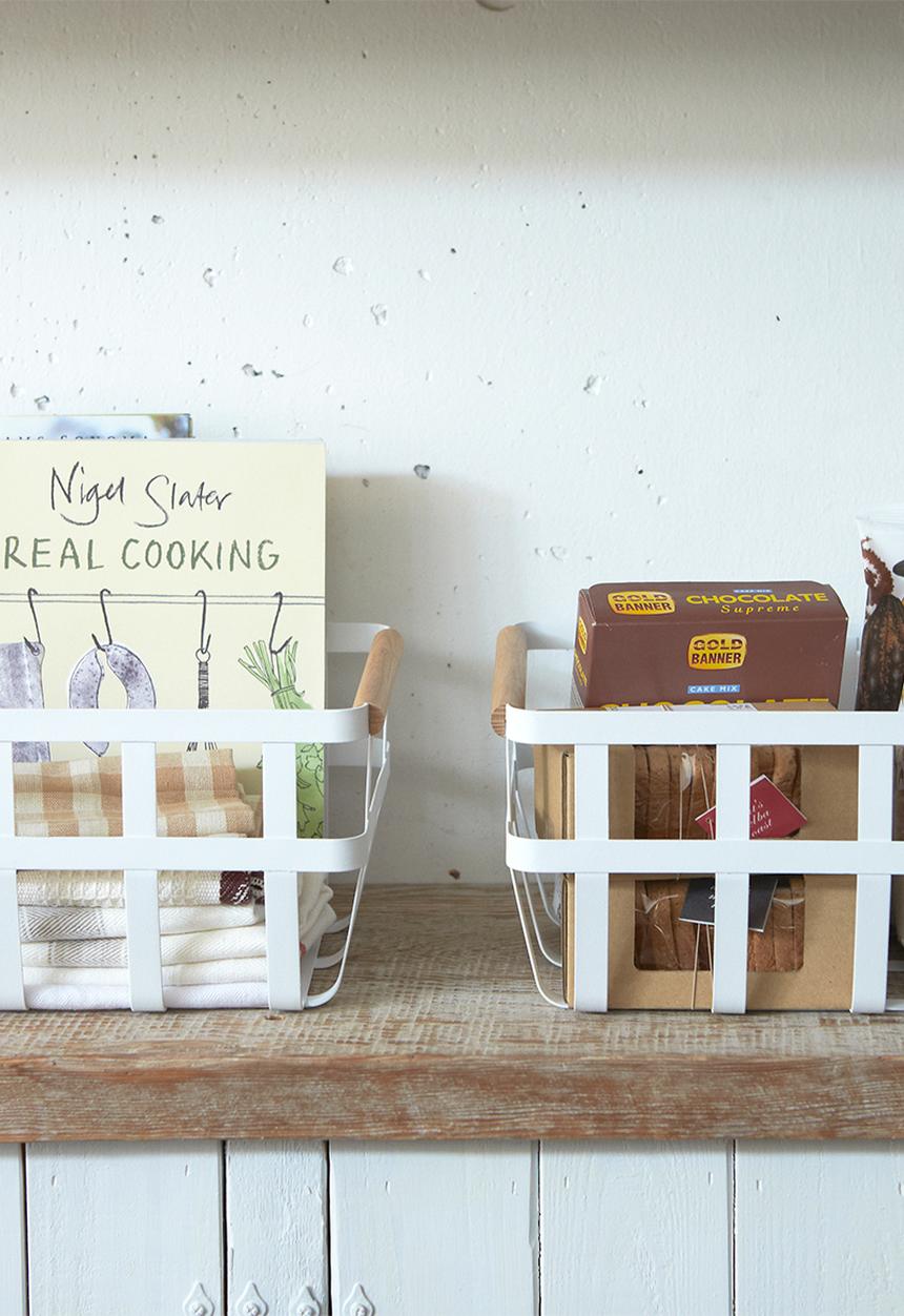 Yamazaki - Tosca storage basket - white