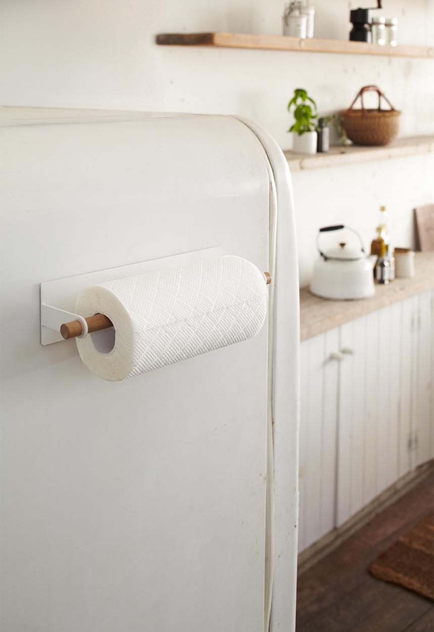 Yamazaki - Tosca magnetic paper towel holder - white