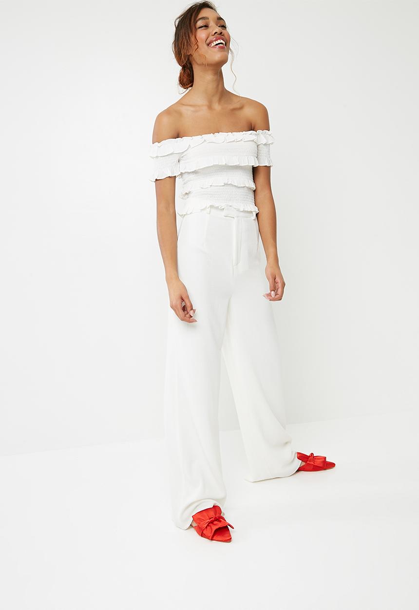 Vero Moda - Gaston off shoulder top - white 