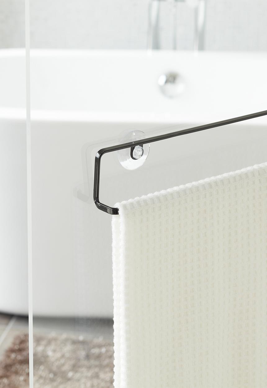 Yamazaki - Tower wall towel hanger - black