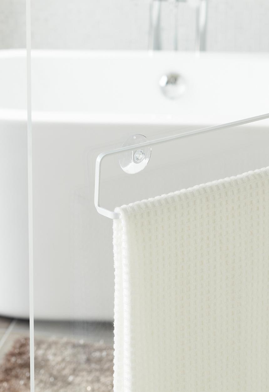 Yamazaki - Tower wall towel hanger - white
