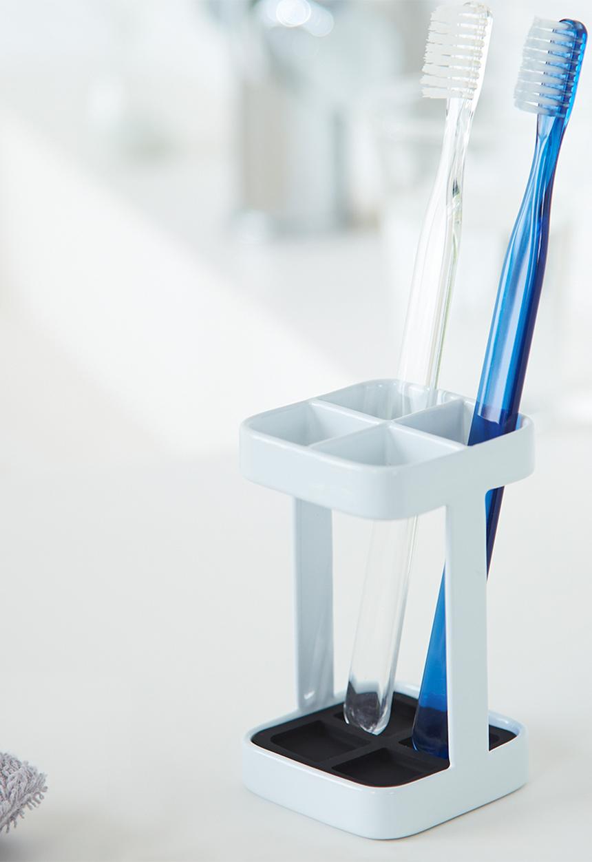 Yamazaki - Slim toothbrush stand - white