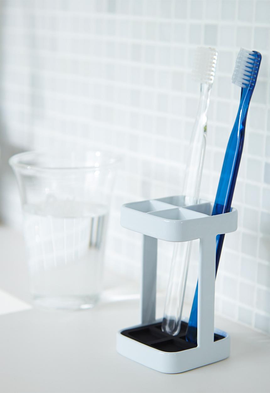 Yamazaki - Slim toothbrush stand - white