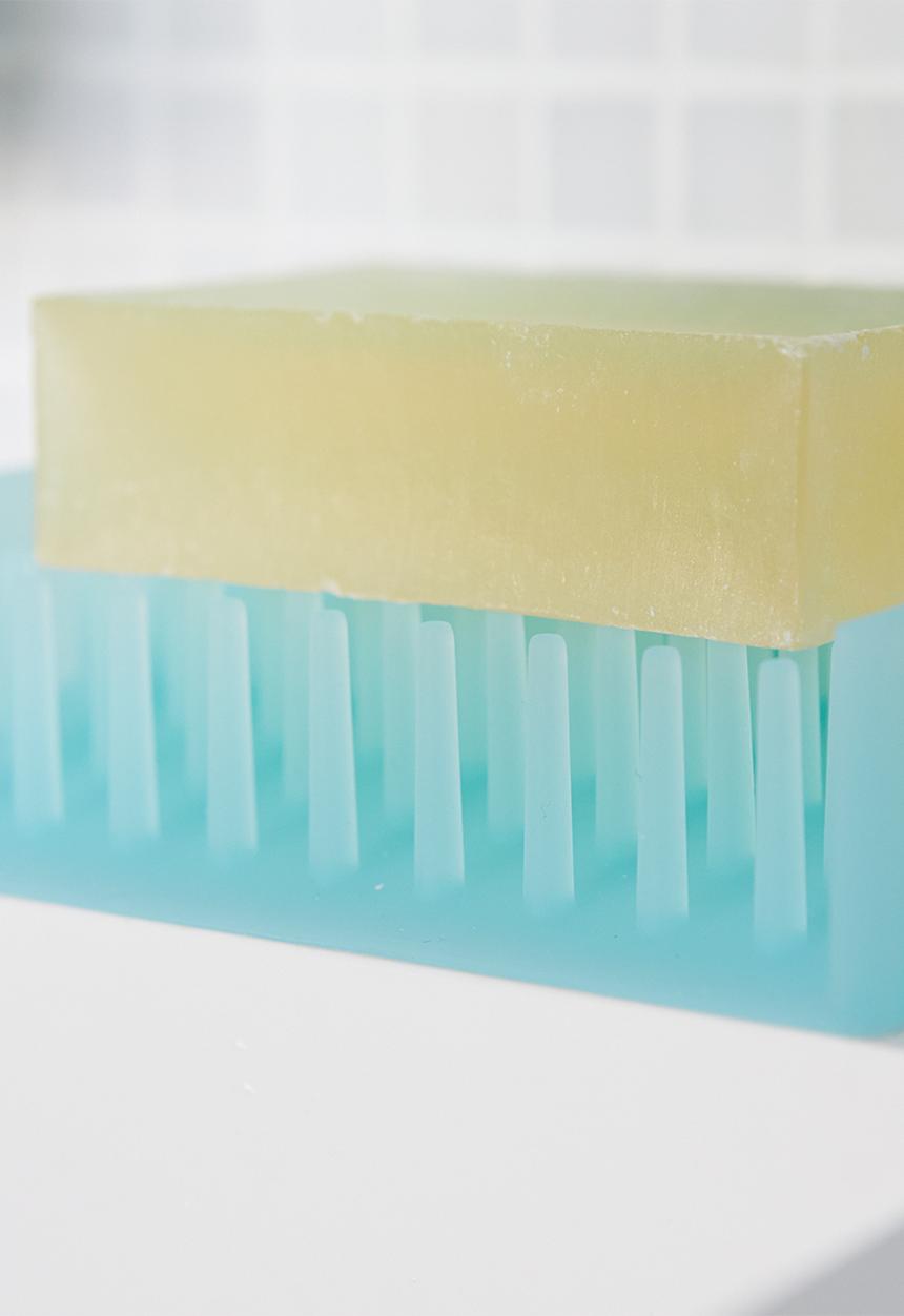 Yamazaki - Float silicone soap tray - blue