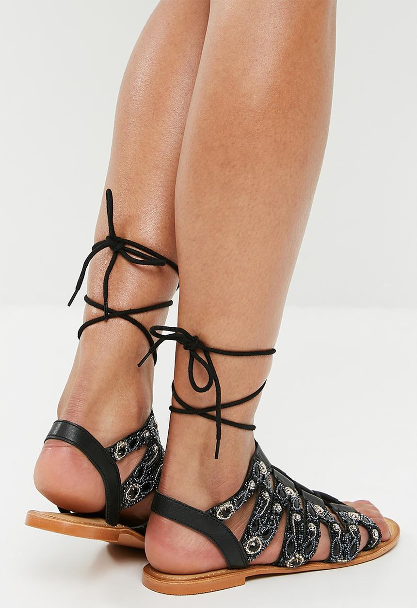 Vero Moda - Tyra leather sandal - black 