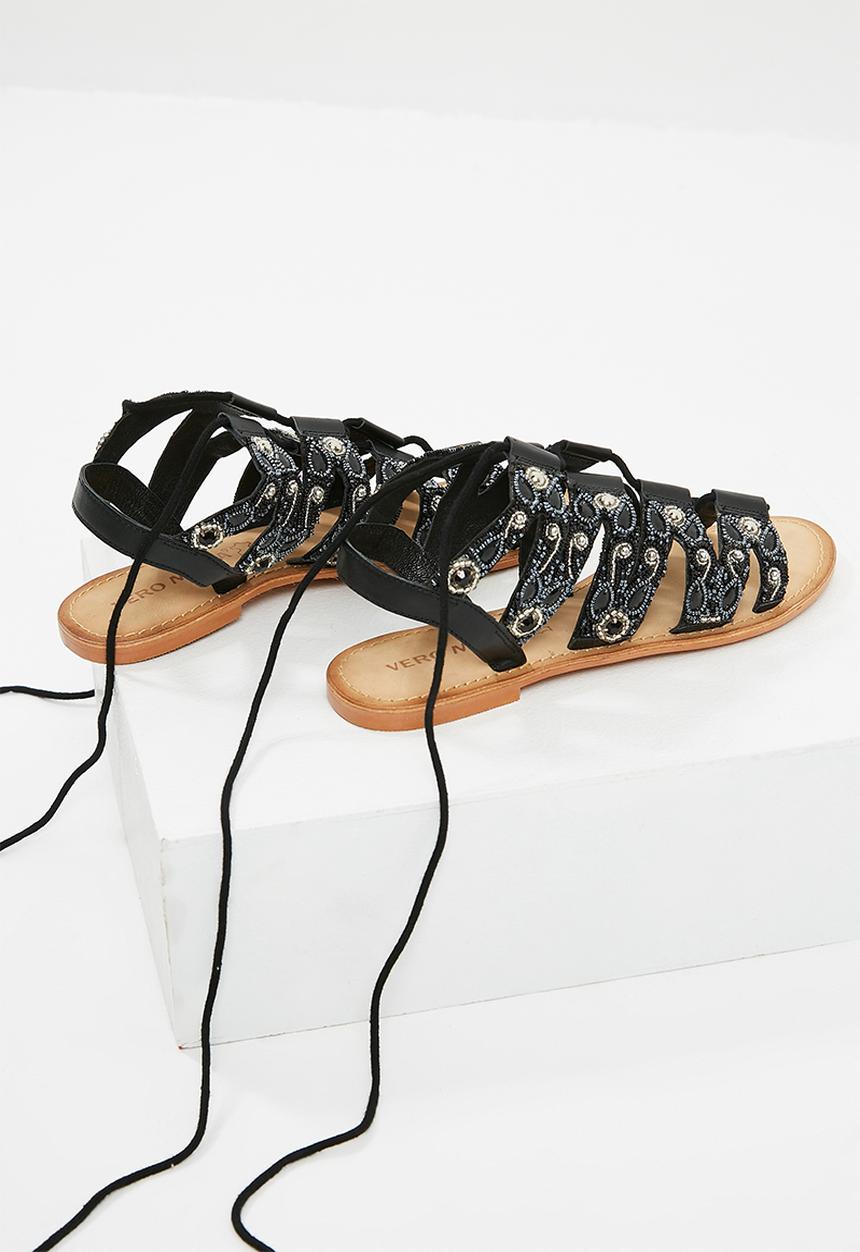Vero Moda - Tyra leather sandal - black 
