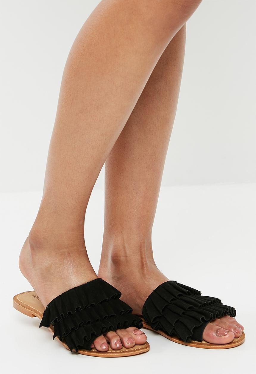 Vero Moda - Cammi leather sandal - black 
