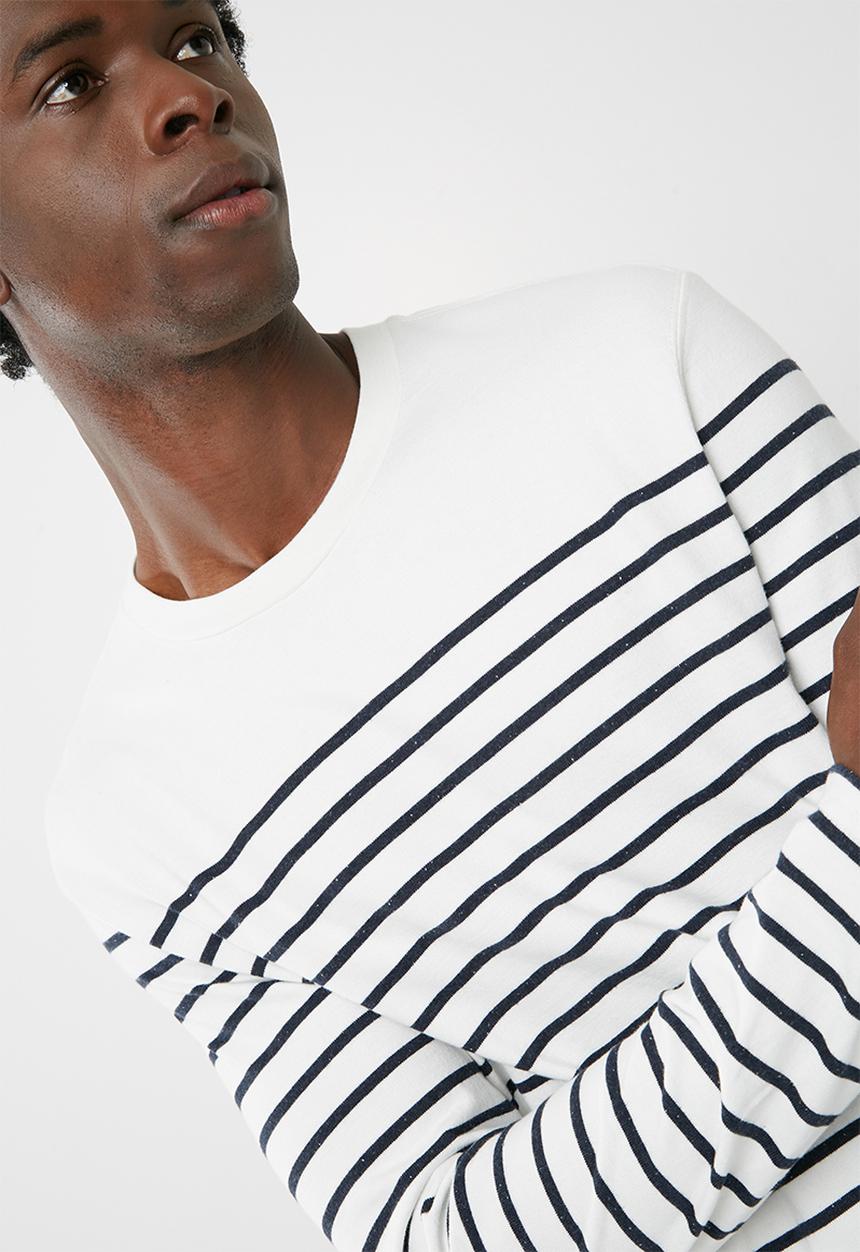 Levi’s® - Mission stripe long sleeve tee - white & black