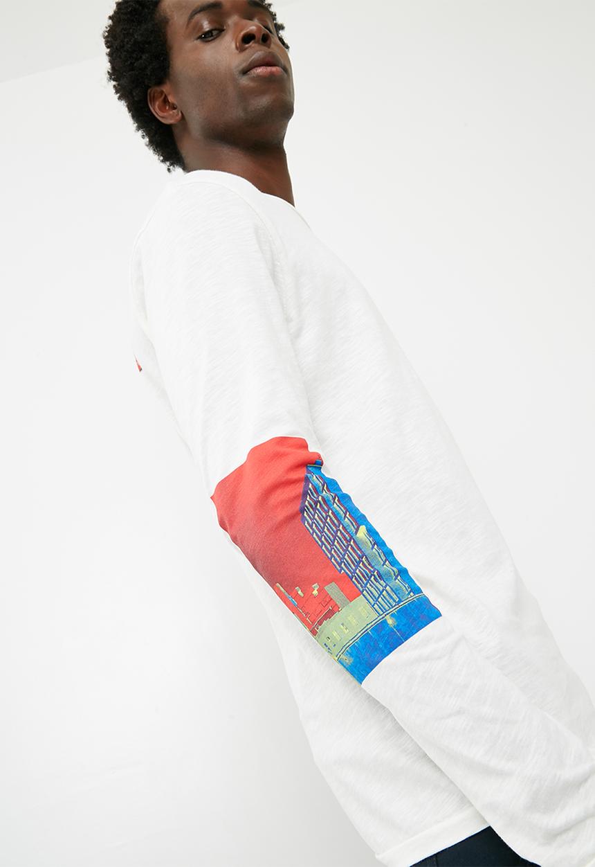 Jack & Jones - Moven long sleeve tee - white 