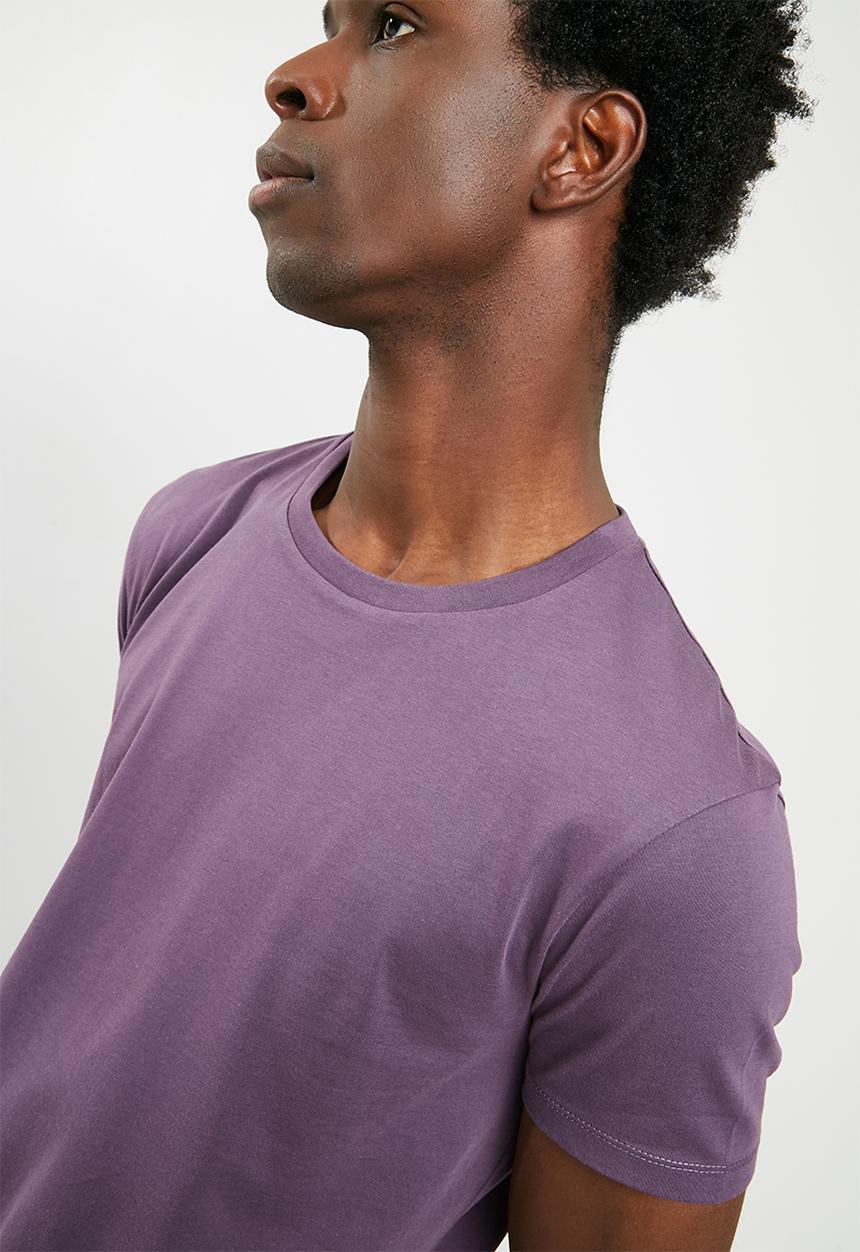 Superbalist - Curved hem longline tee - purple