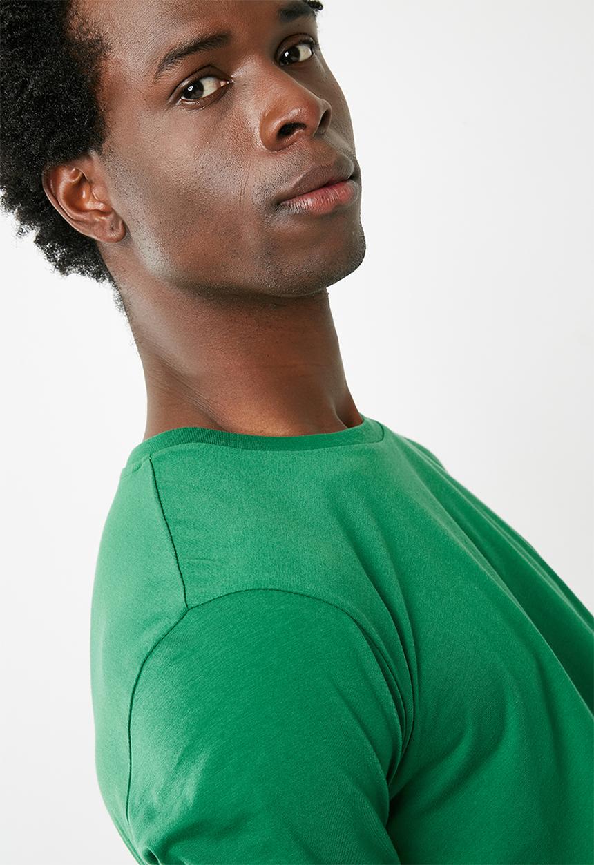 Superbalist - Curved hem longline tee - green
