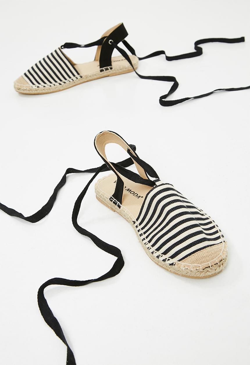 Vero Moda - Katika espadrille - black & cream 