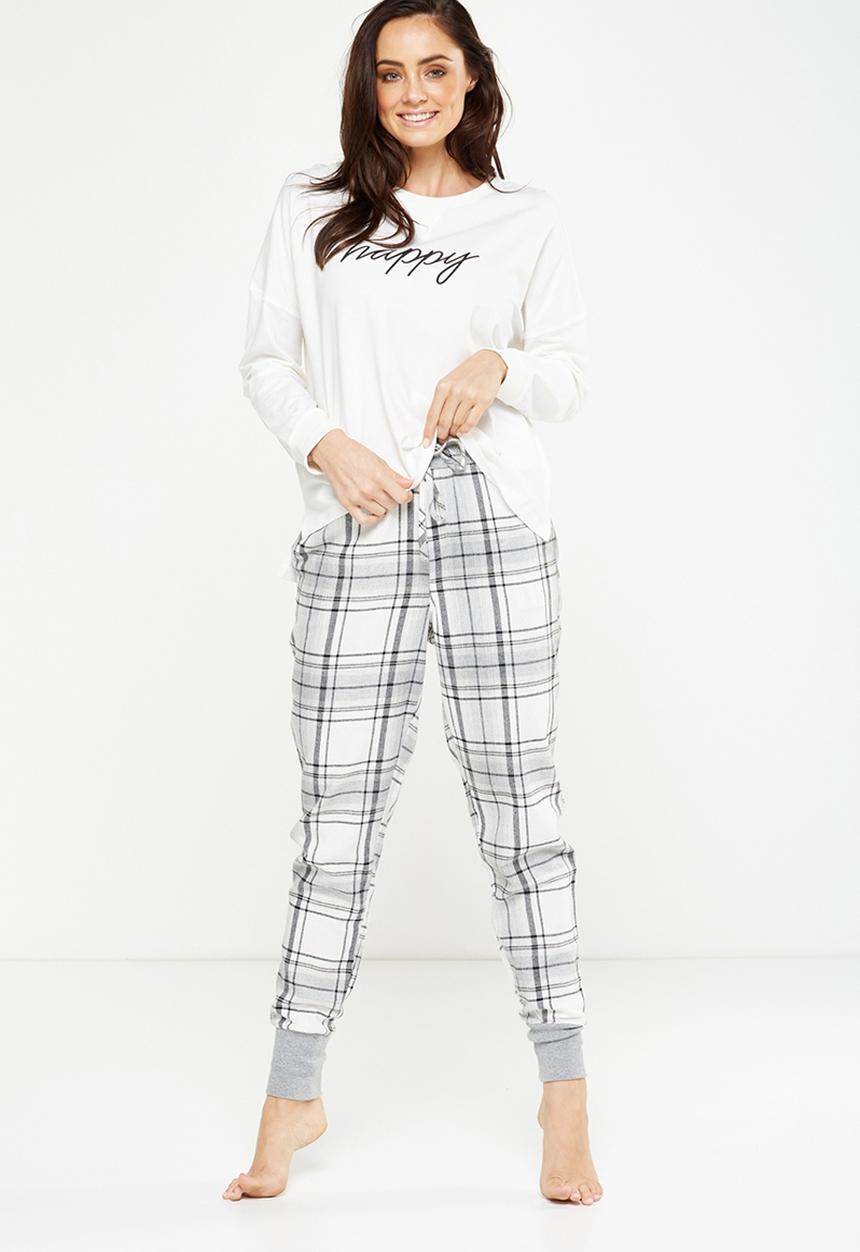 Cotton On - Cuffed flannel pant - multi