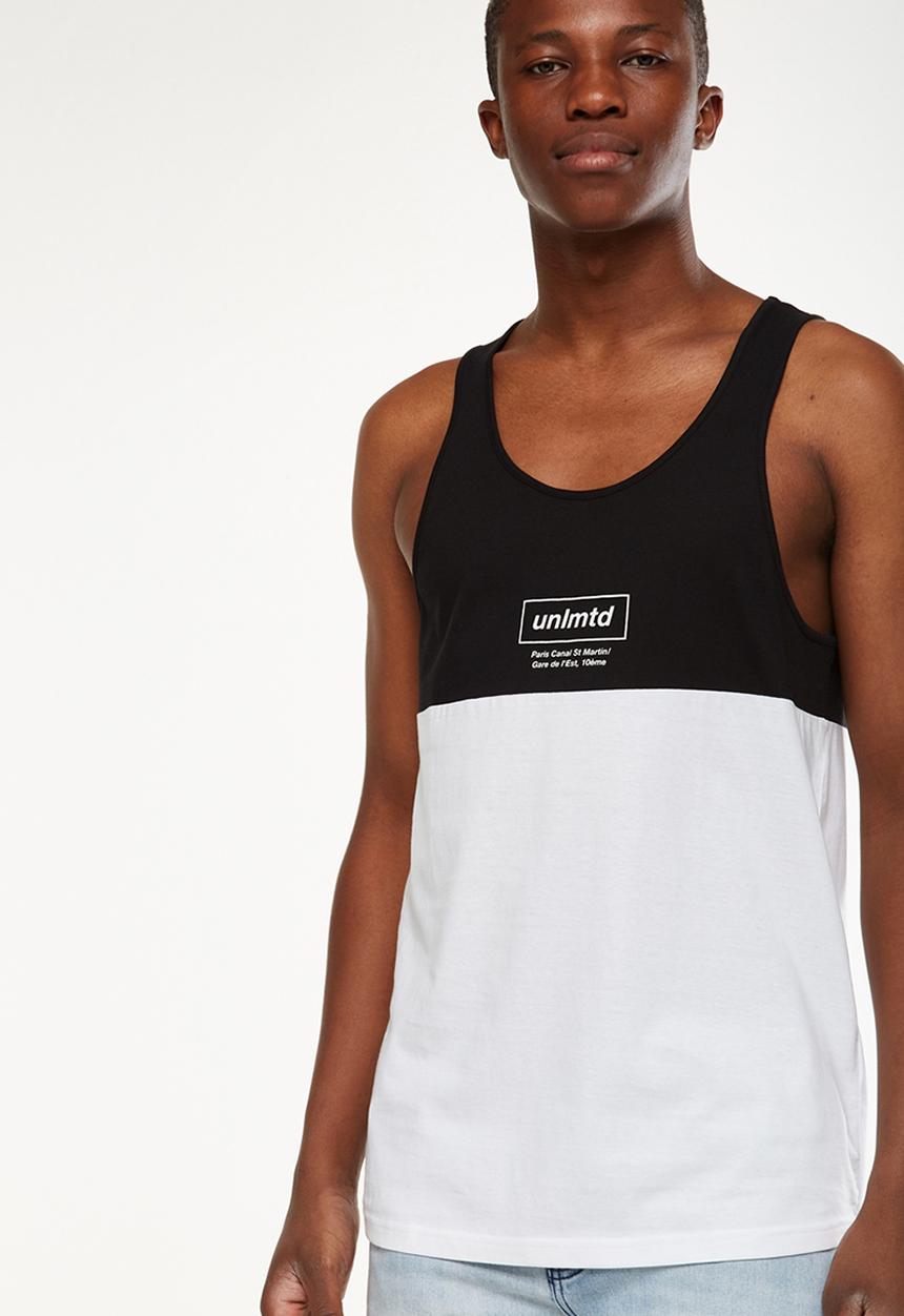 Cotton On - Tbar printed tank - black & white