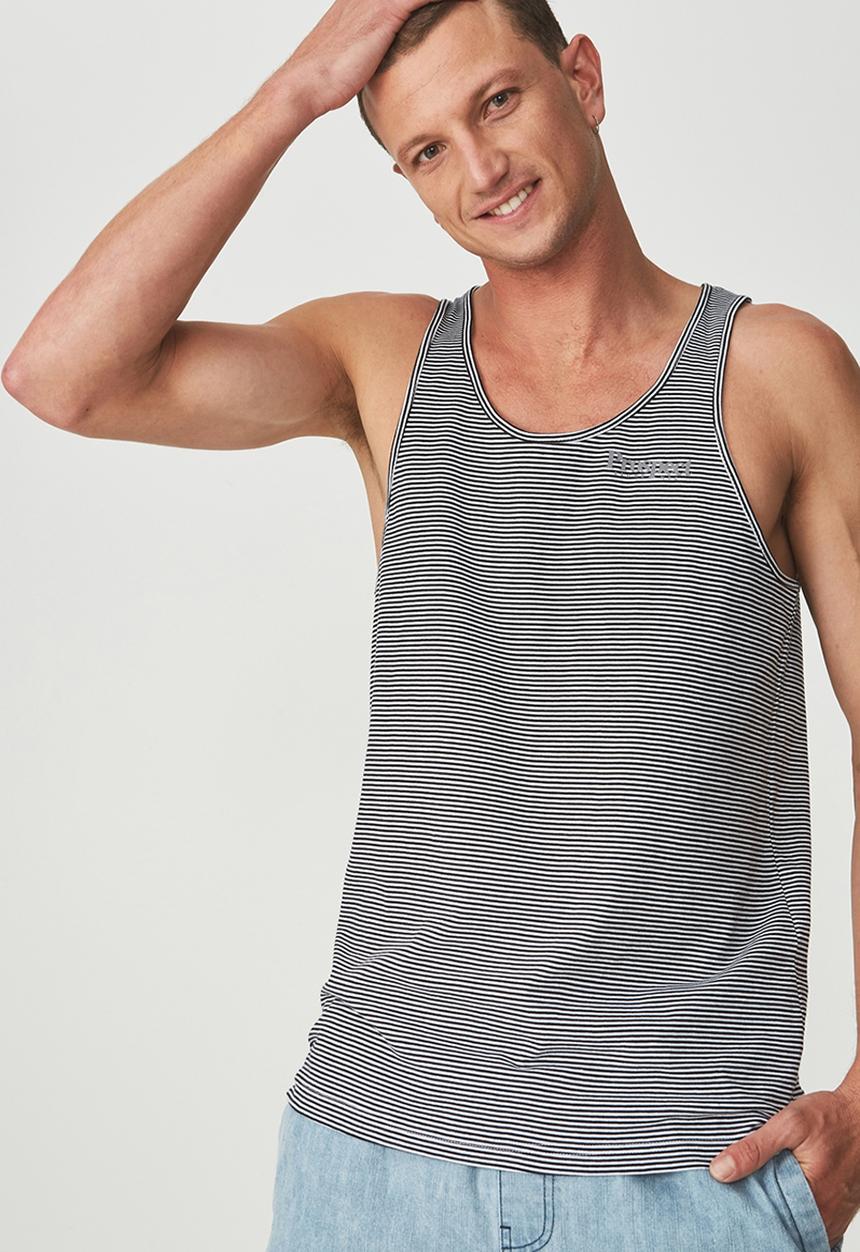 Cotton On - Tbar printed tank - black & white 