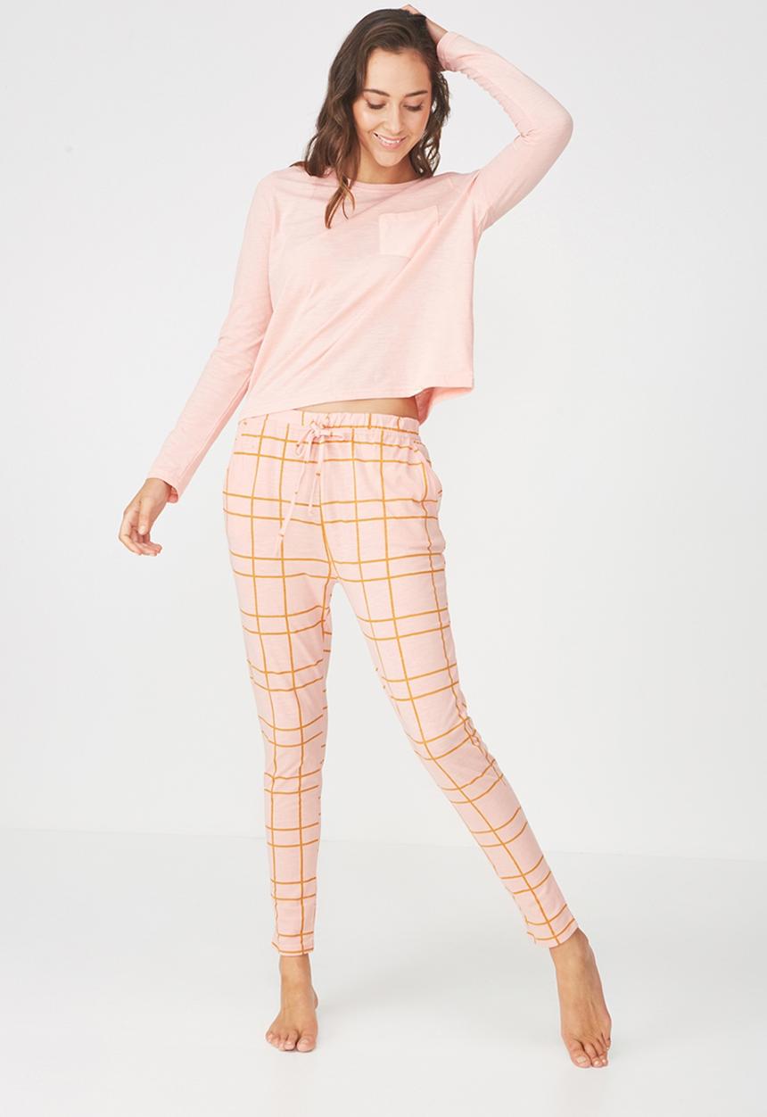 Cotton On - Boxy long sleeve top - pink 
