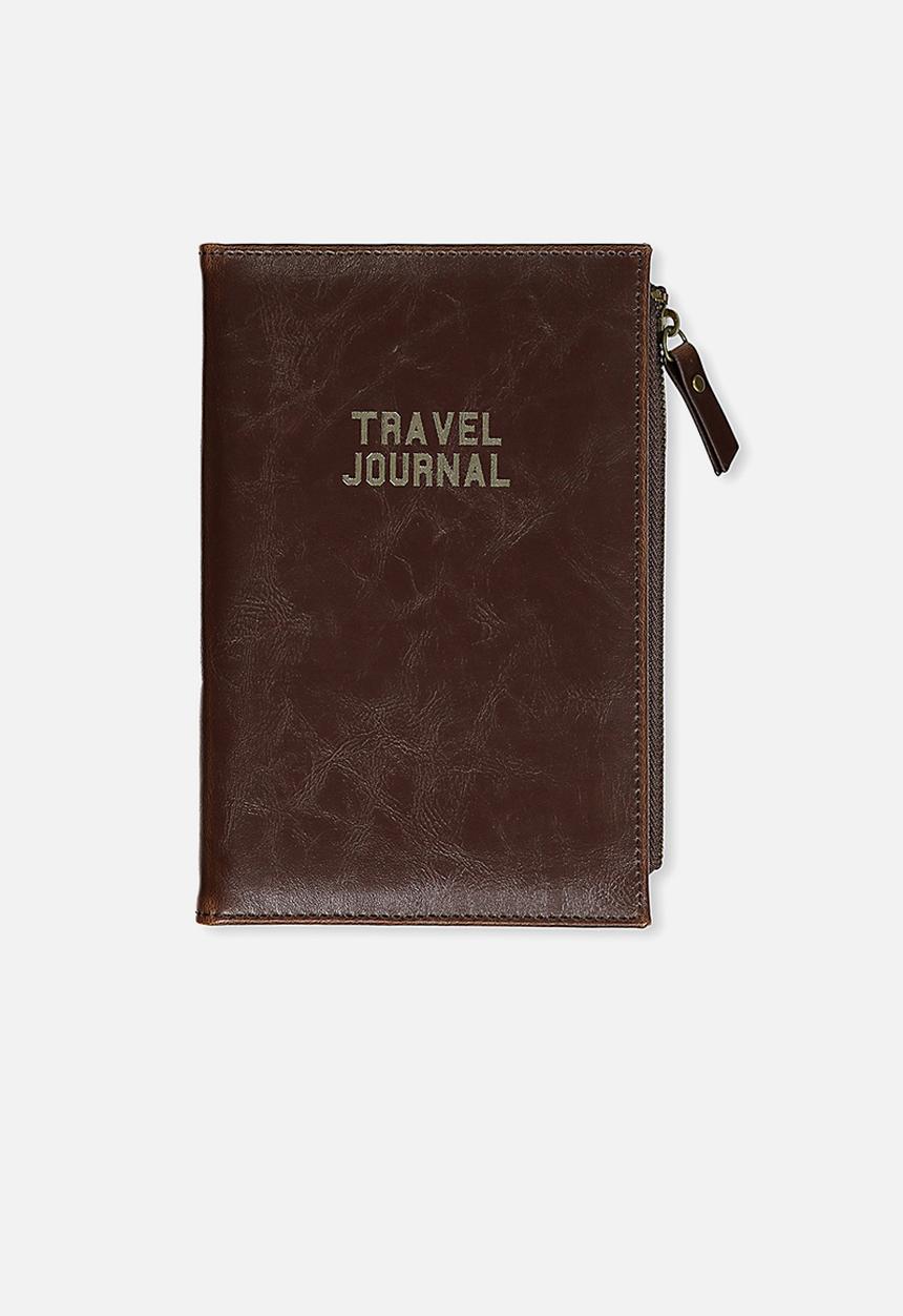 Typo - Travel zip journal - rich tan