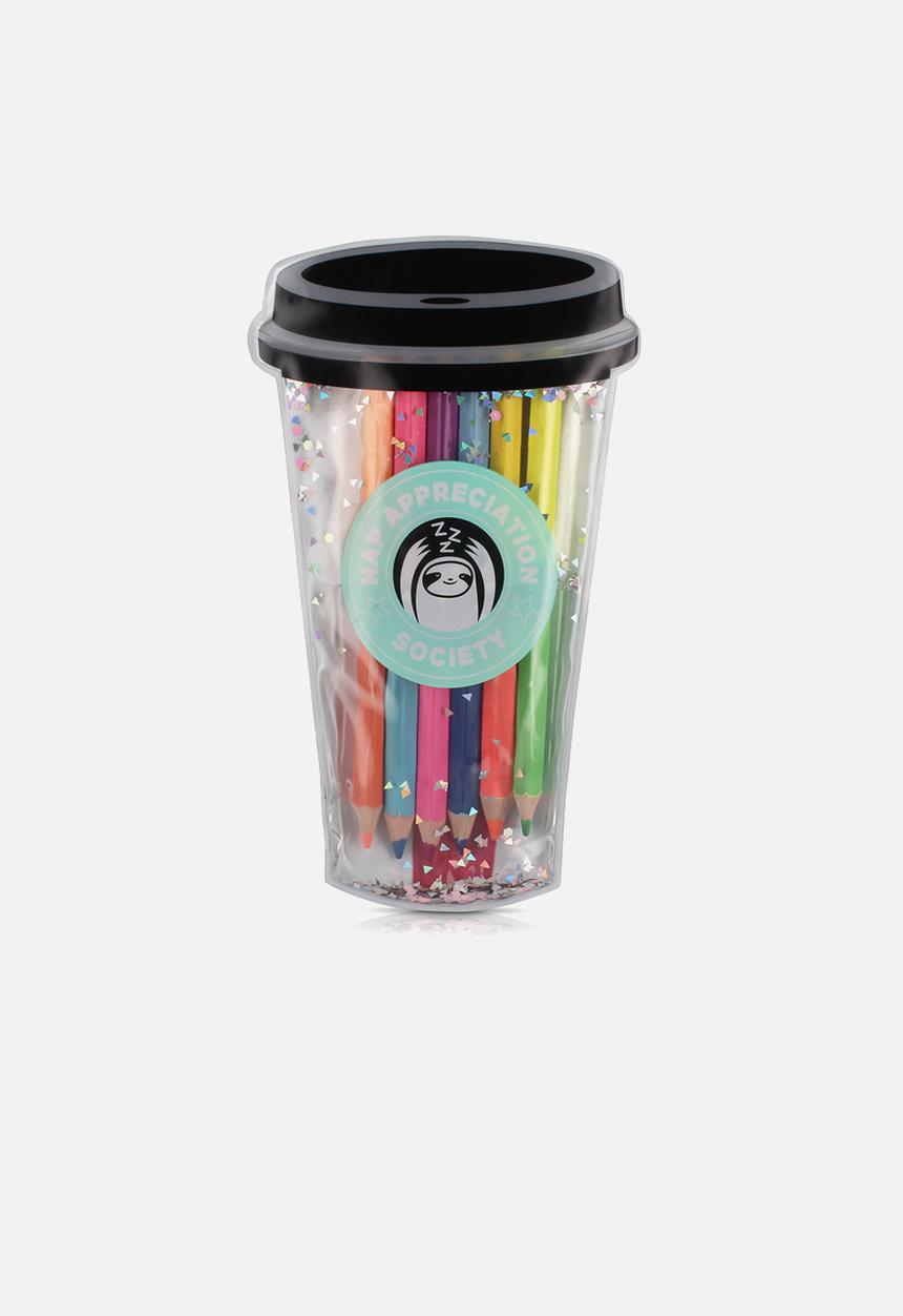 NPW - Famalam liquid pencil case with 50/50 pencils - multi 