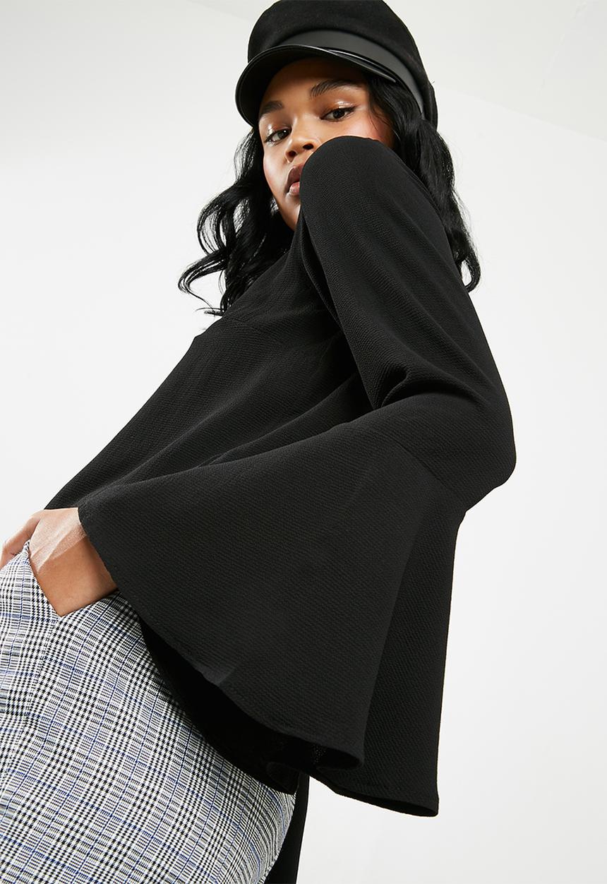 Superbalist - Blouse with flared sleeve - black 