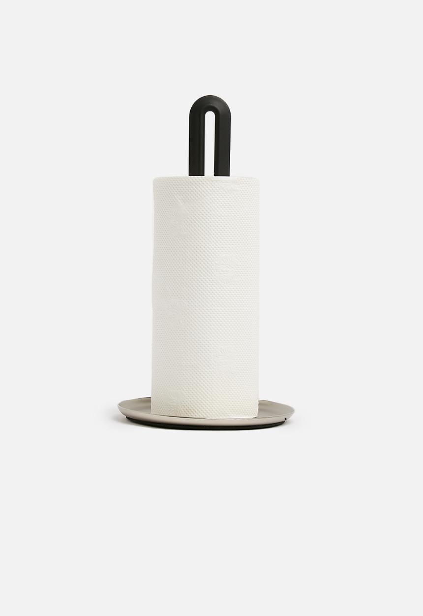 Umbra - Key hole paper towel holder - black & silver 