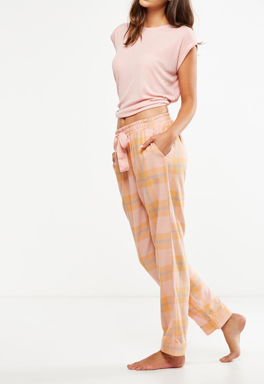 Cotton On - Non cuffed flannel pant - multi 