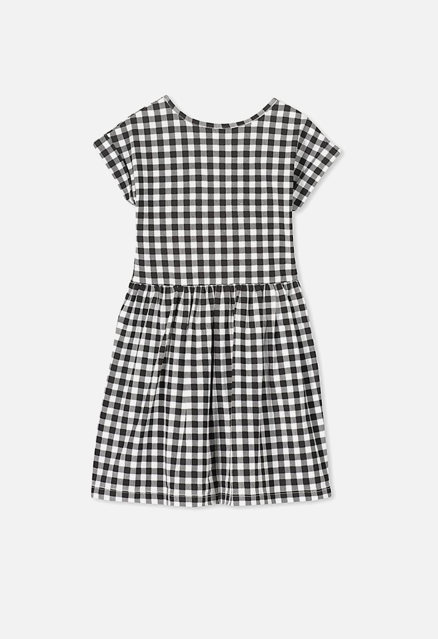 Cotton On - Nicola shorts sleeve dress - black & white