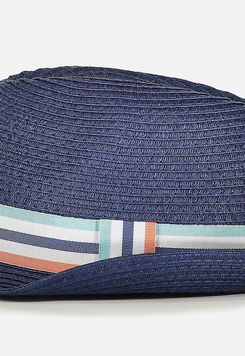 Cotton On - Trilby straw hat - navy