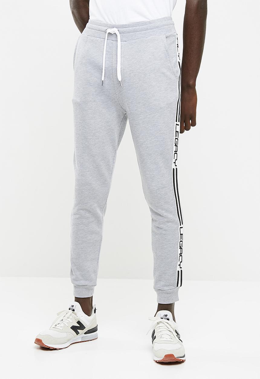 basicthread - Slim fit sweat pants - grey 
