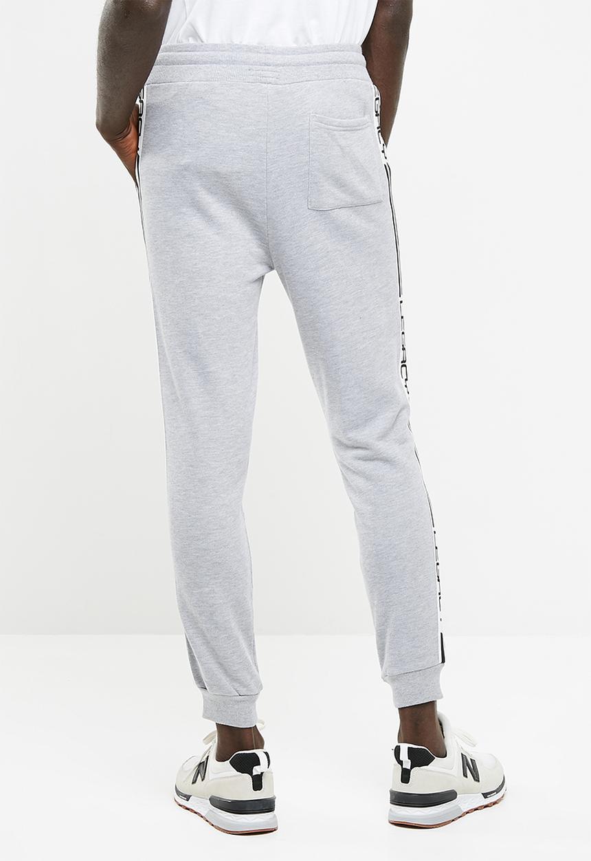 basicthread - Slim fit sweat pants - grey 
