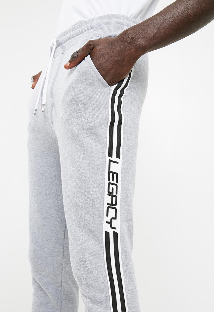 basicthread - Slim fit sweat pants - grey 