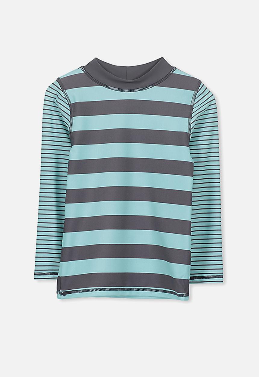 Cotton On - Fraser rash vest - blue & grey