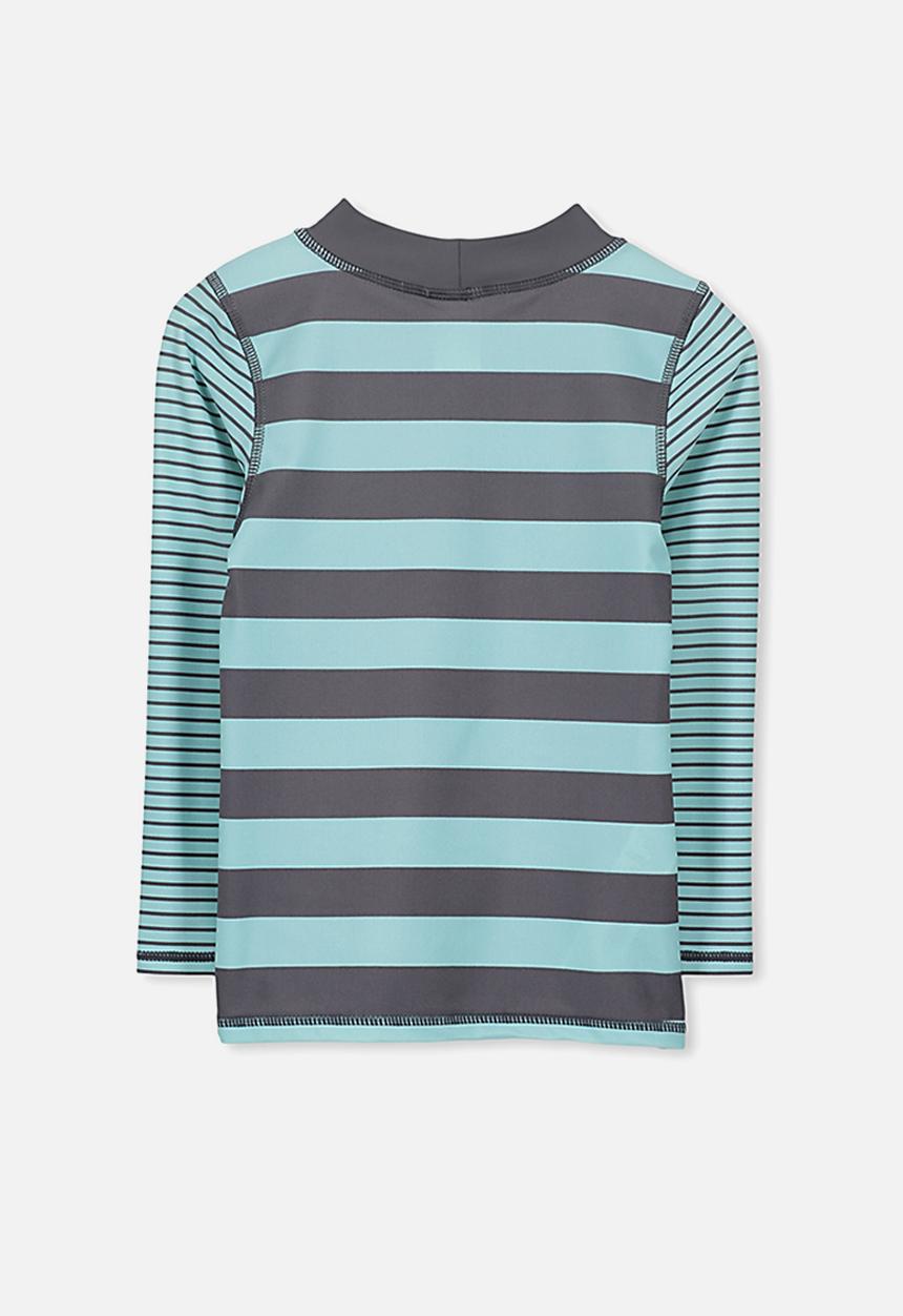 Cotton On - Fraser rash vest - blue & grey