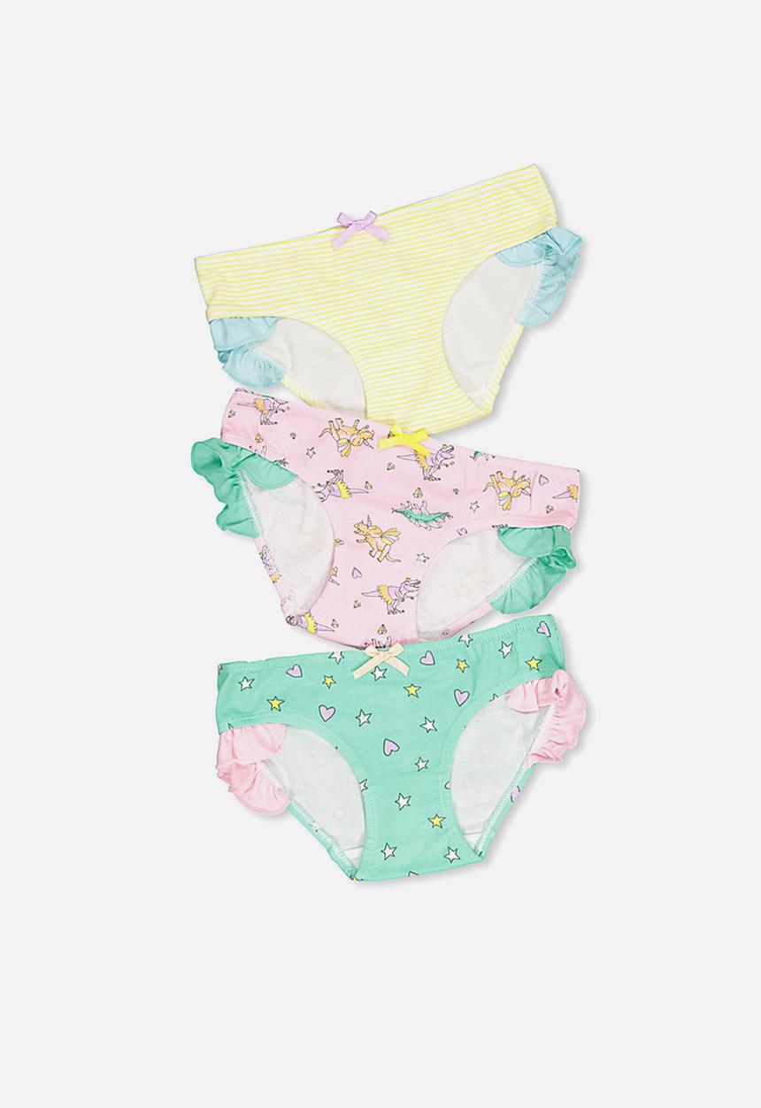 Cotton On - Ruffle underwear pack - multi