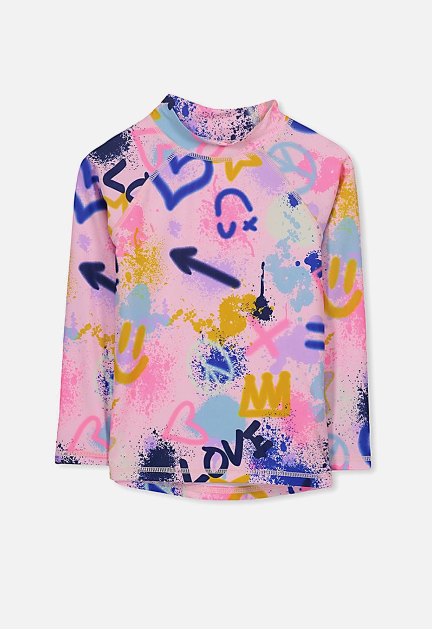 Cotton On - Hamilton long sleeve rash vest - multi
