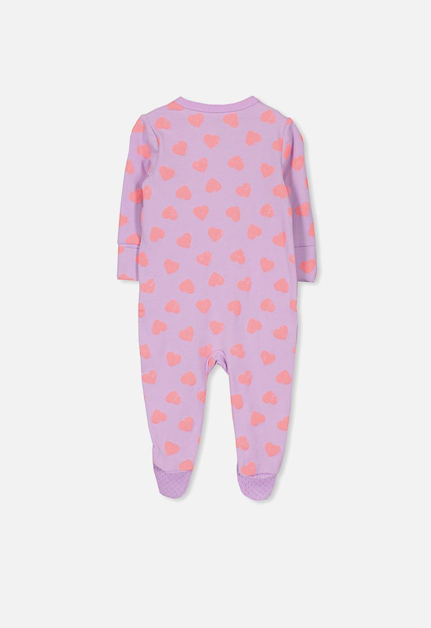 Cotton On - Mini zip through romper - purple