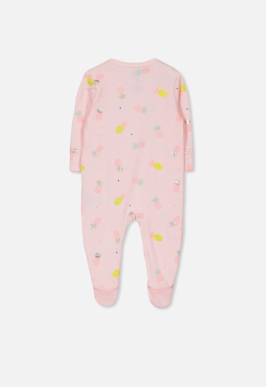 Cotton On - Mini zip through romper - pink