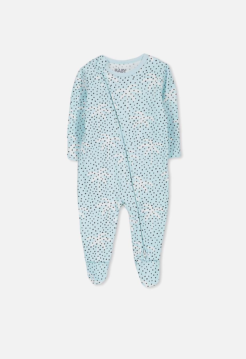 Cotton On - Mini zip through romper - blue