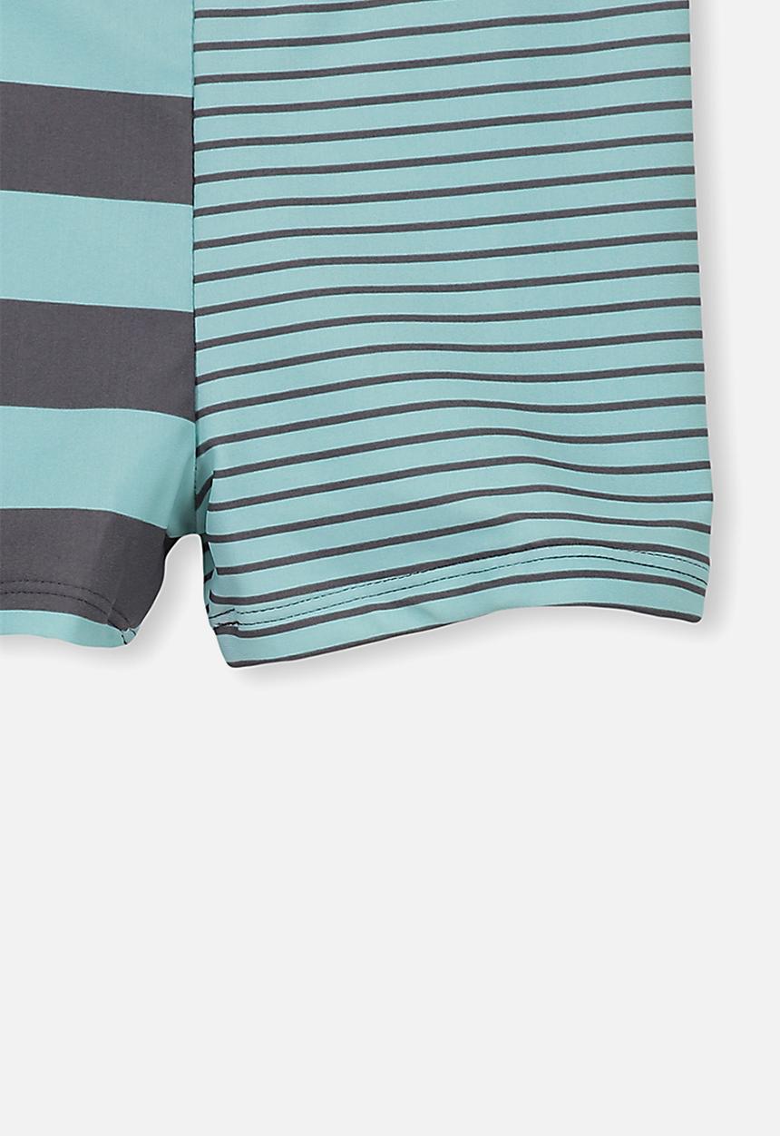 Cotton On - Billy boy leg swim trunk - blue & grey