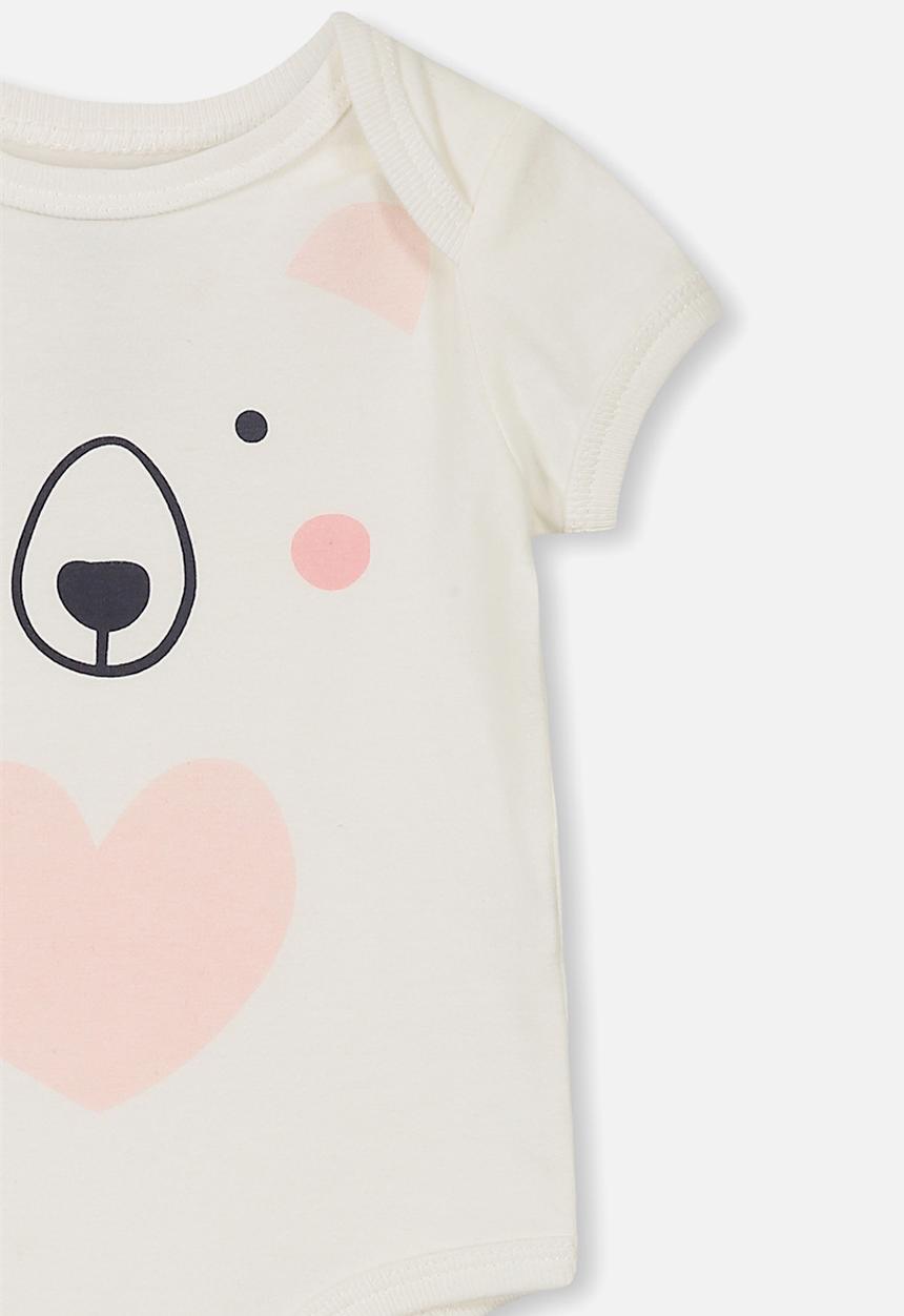Cotton On - Mini short sleeve bubby - white