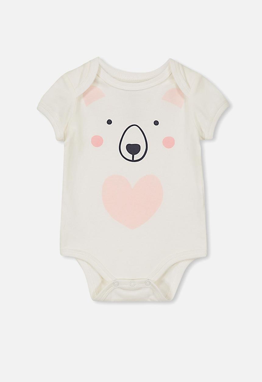 Cotton On - Mini short sleeve bubby - white