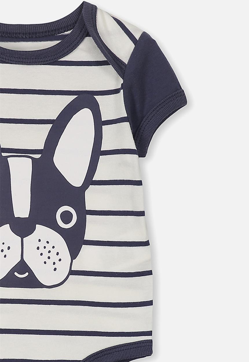 Cotton On - Mini short sleeve bubby - navy