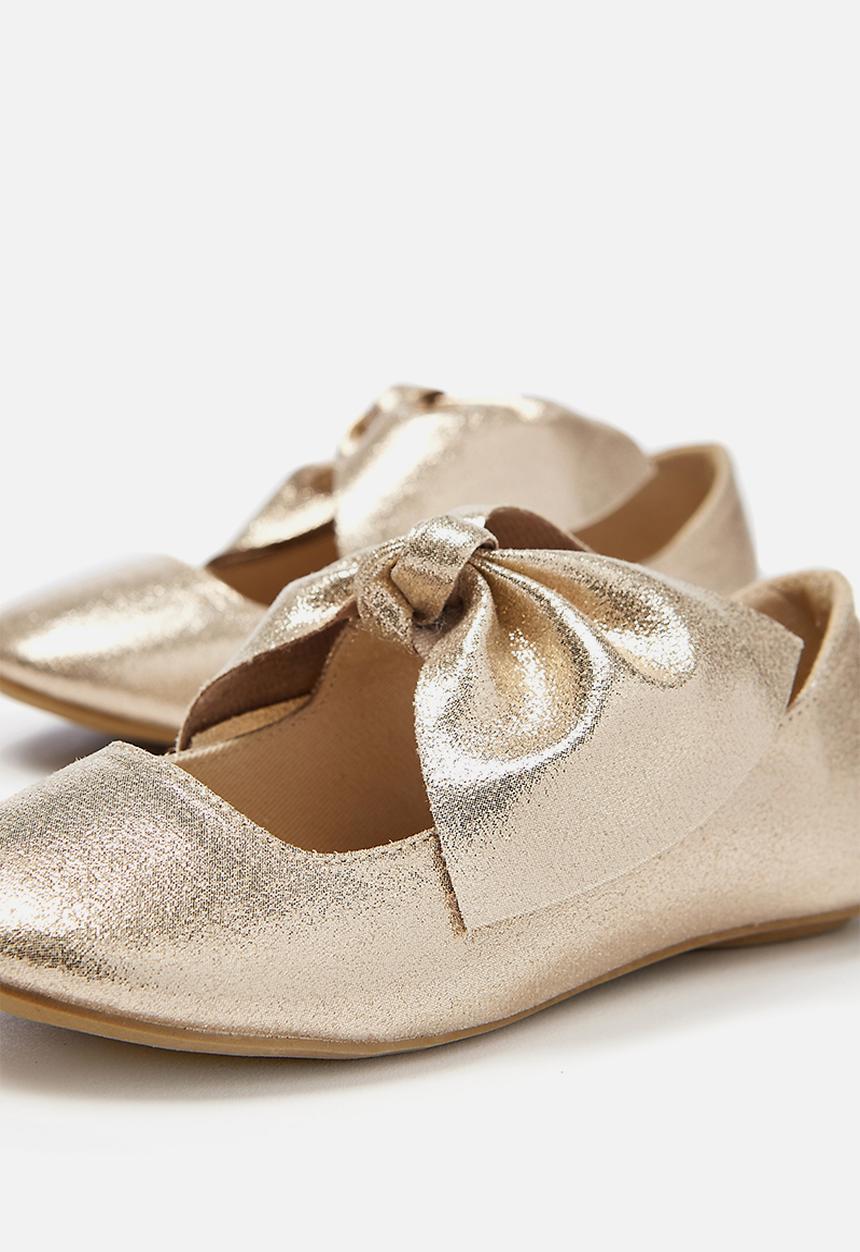 Cotton On - Kids girls knot ballet - gold