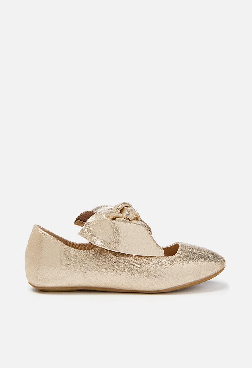 Cotton On - Kids girls knot ballet - gold