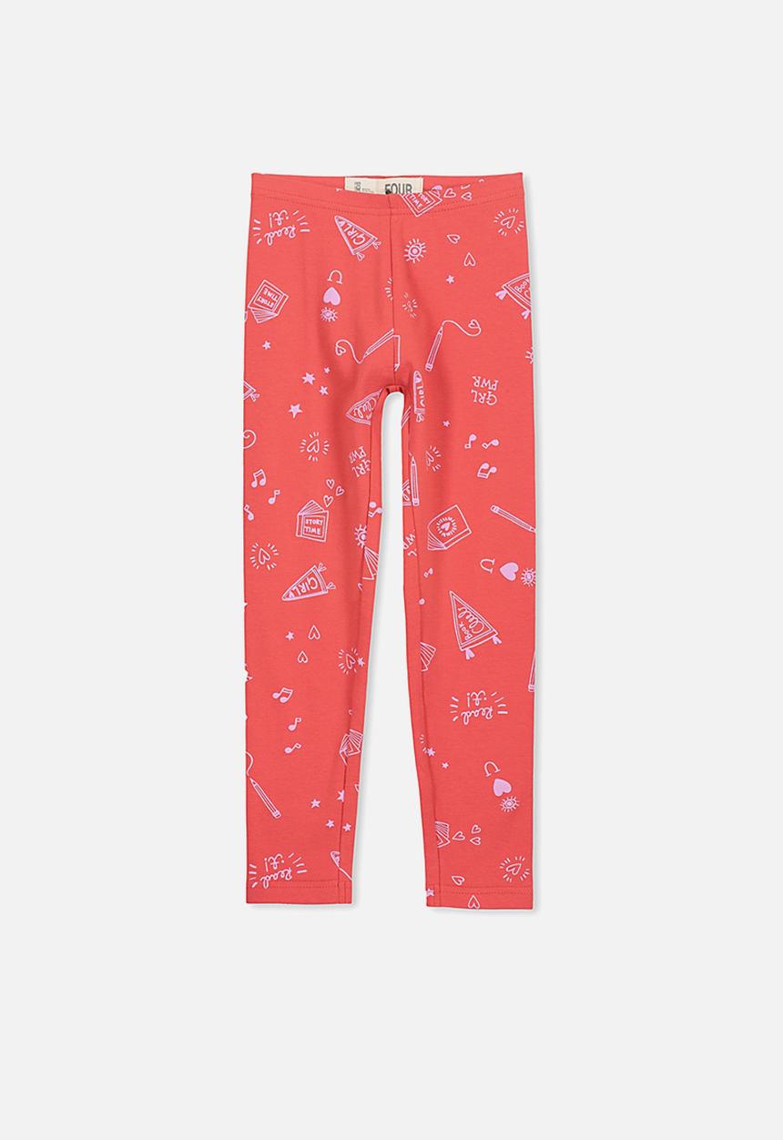 Cotton On - Huggie tights - red & pink