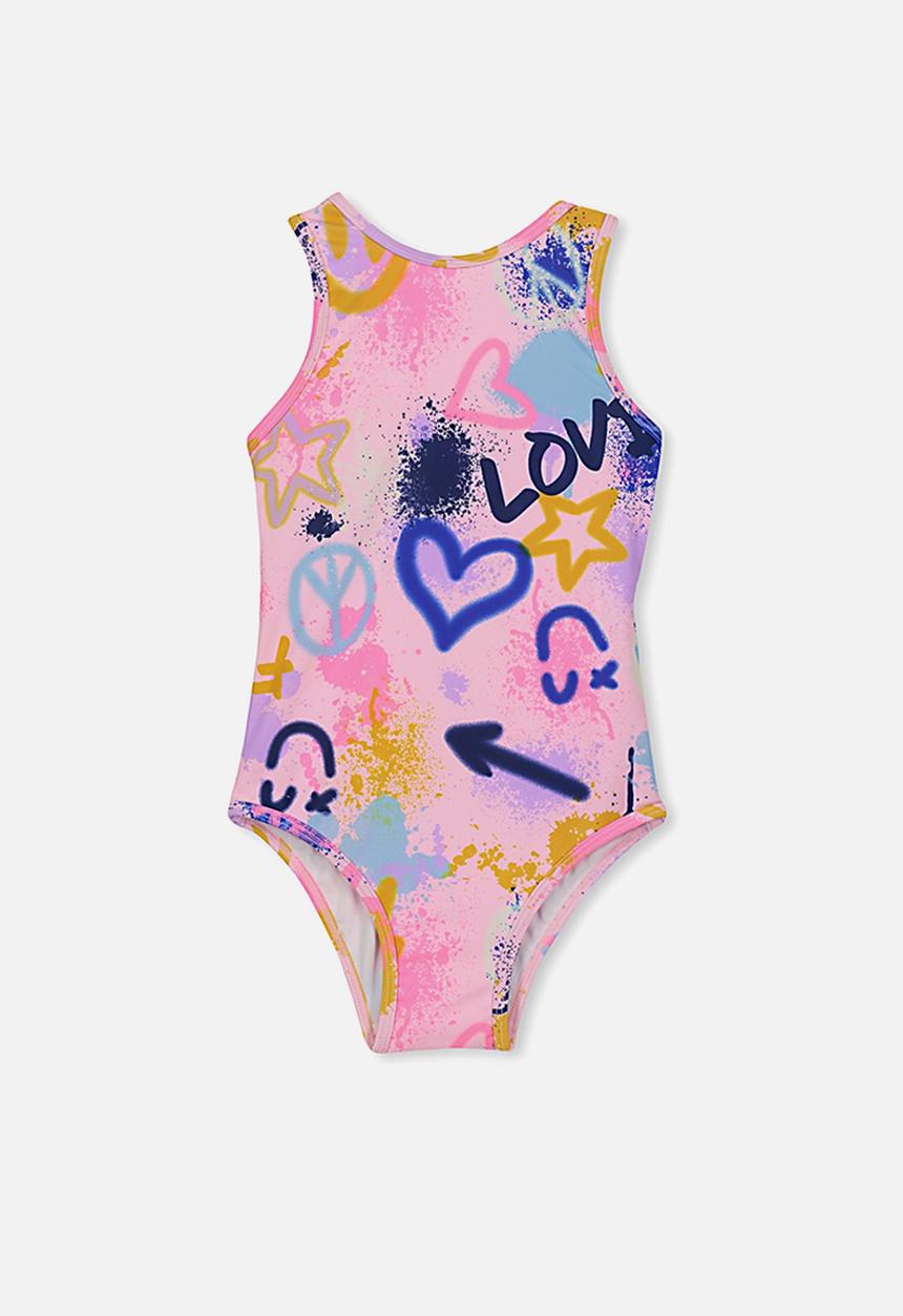 Cotton On - Lisette one piece swimsuit - pink