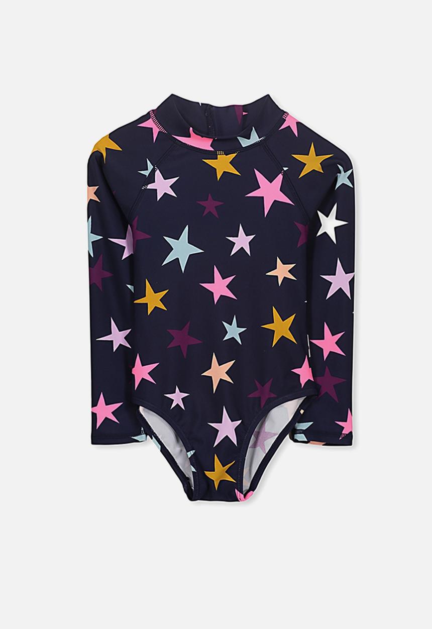 Cotton On - Lydia rashie swimsuit - navy