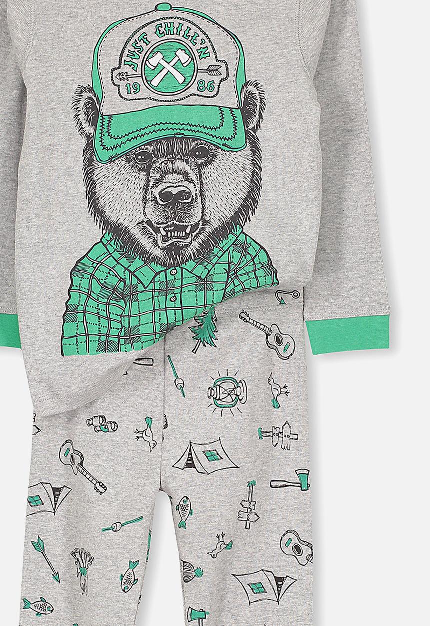 Cotton On - Kids Harry pj set - green