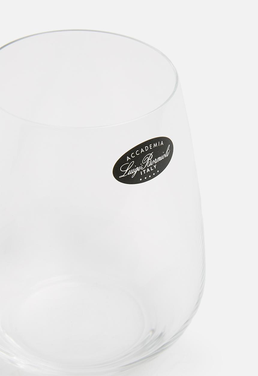 Luigi Bormioli - Stemless wine glass set of 6 - cab/merlot